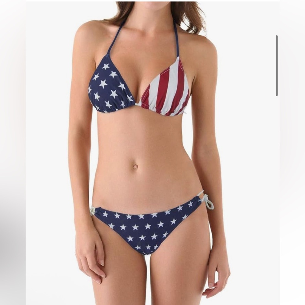 NWOT Patriotic Stars and Stripes Bikini by Calhoun